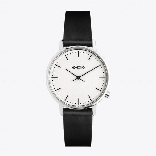 Komono Harlow Black White Watch Komono Harlow Black White Watch