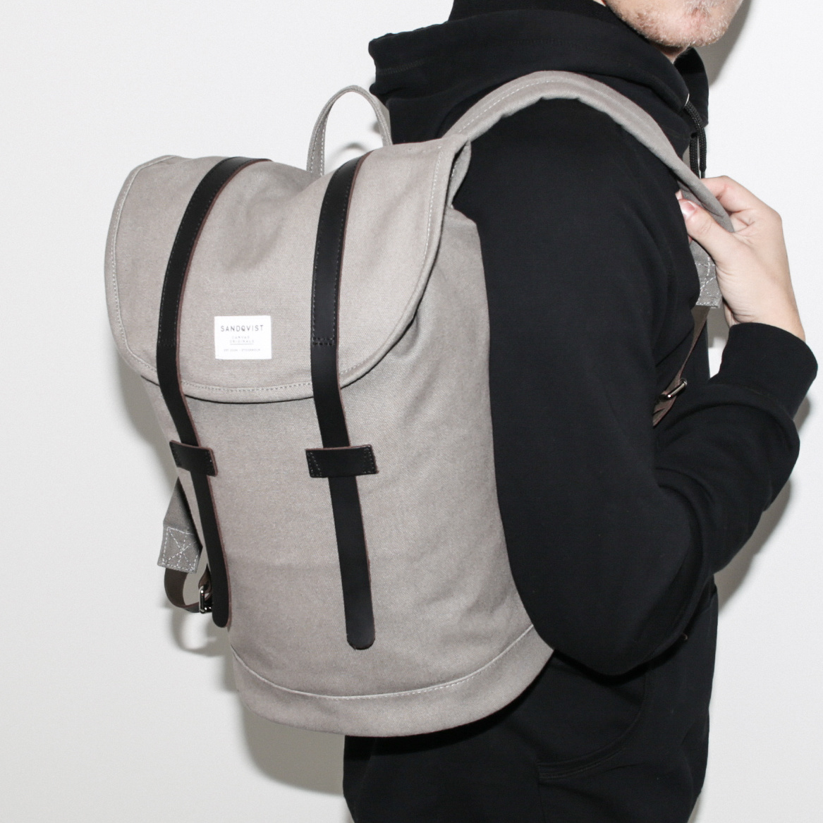 Grey backpacks Stig Grey SQA640 - Sandqvist - Thunderkraft