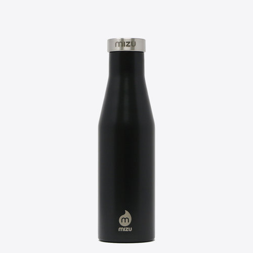 Mizu S4 Black Thermos Bottle 400ml Mizu S4 Black Thermos Bottle 400ml