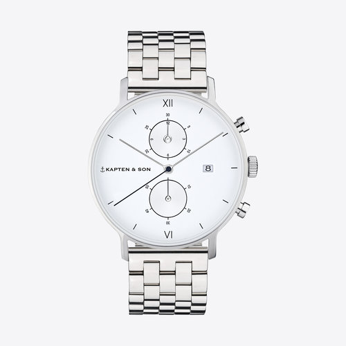 Kapten and Son Chrono Silver Steel Ur