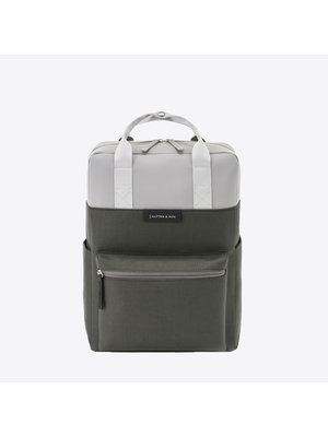 Kapten and Son Bergen Grey Black Zaino