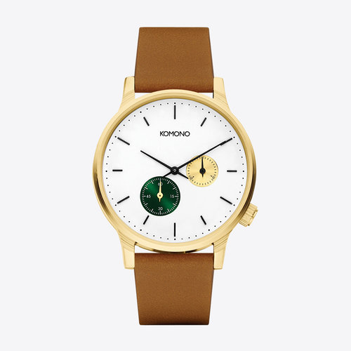 Komono Winston Double Subs Green Horloge Komono Winston Double Subs Green Horloge