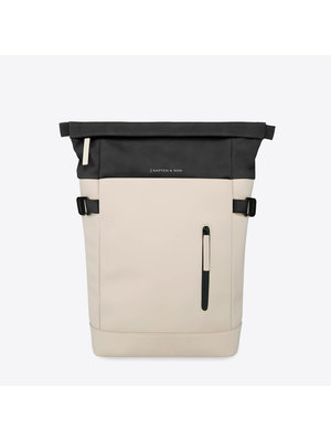 Kapten and Son Aarhus Cream Black Rucksack