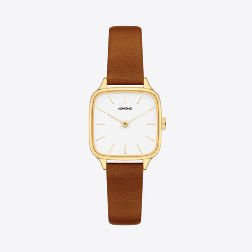 Komono Kate Gold Tan Uhr