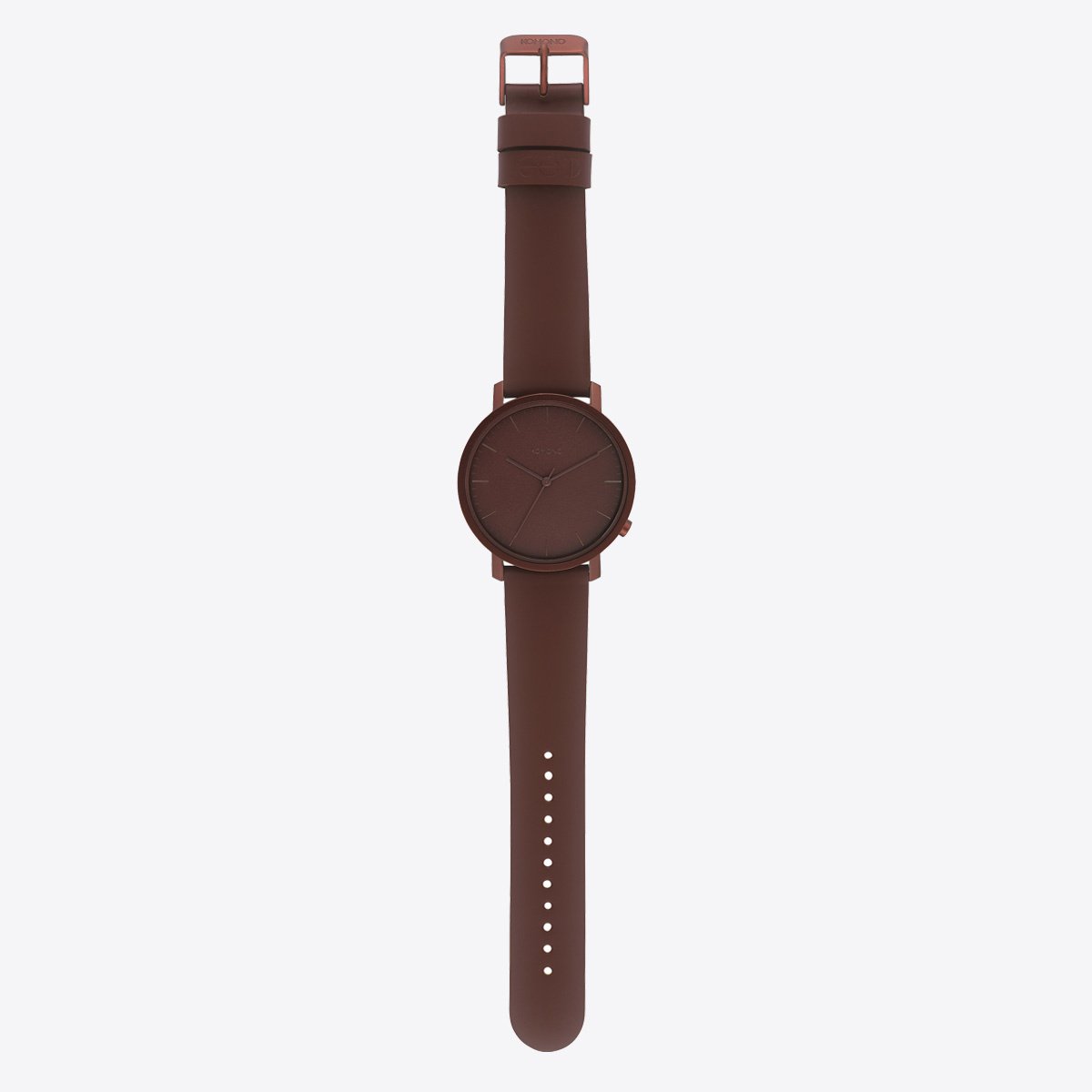 Komono Lewis Monochrome Burgundy Watch - FREE 24h delivery
