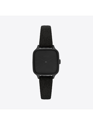 Komono Kate Black Suede Montre