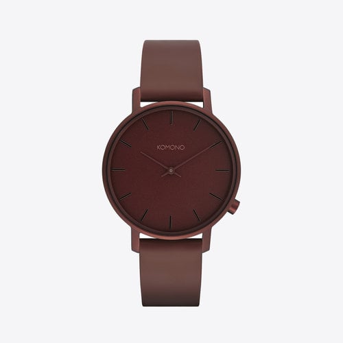 Komono Harlow Monochrome Burgundy Klocka