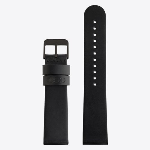 Komono Komono Leather Watch Strap 20 Black Black