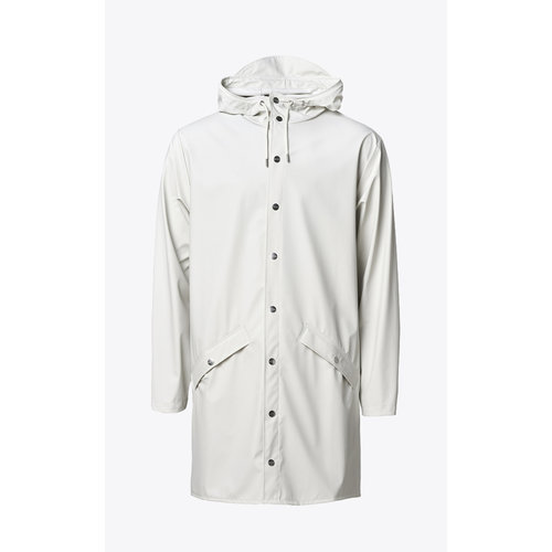 Rains Long Jacket Off White Raincoat