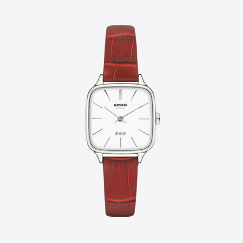Komono Kate Croco Red Horloge Komono Kate Croco Red Horloge