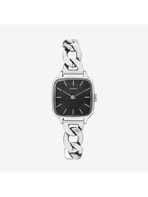 Komono Kate Revolt Silver Black Montre