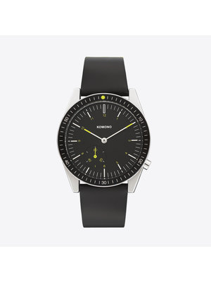 Komono Ray Legacy Leather Black Horloge