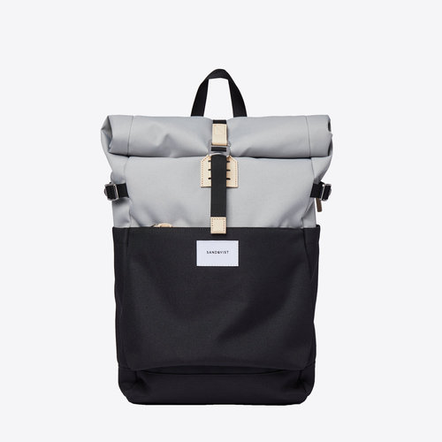 Sandqvist Ilon Grey Black Backpack Sandqvist Ilon Grey Black Backpack