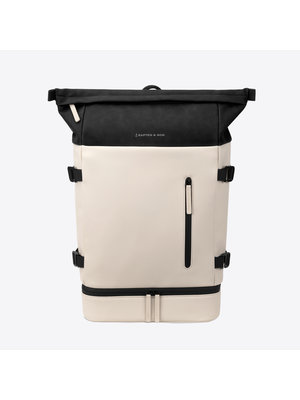 Kapten and Son Helsinki Cream Black Rucksack