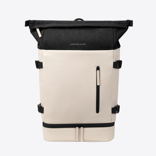 Kapten and Son Helsinki Cream Black Rugzak