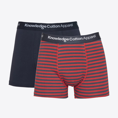 Knowledge Cotton Maple 2-Pack Pompeain Red Underwear Knowledge Cotton Maple 2-Pack Pompeain Red Underwear