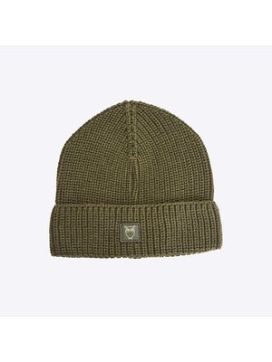 Knowledge Cotton Leaf Ribbing Hat Forest Night Beanie