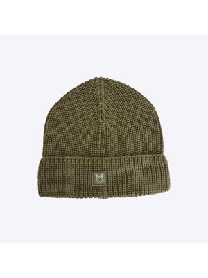 Knowledge Cotton Leaf Ribbing Hat Forest Night Hue