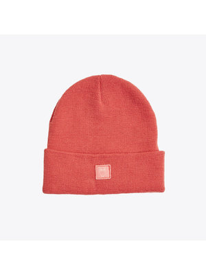 Knowledge Cotton Leaf Milano Stitch Beanie Spiced Coral Mütze