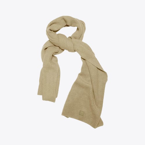 Knowledge Cotton Juniper Ribbing Scarf Kelp Schal