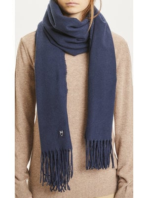 Knowledge Cotton Madeline Woven Scarf Total Eclipse Sjaal