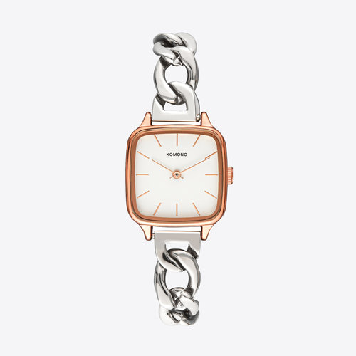 Komono Kate Revolt Rose Gold Silver Mix Montre