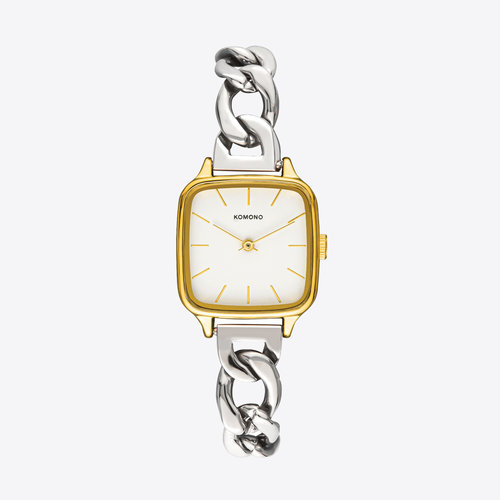 Komono Kate Revolt Gold Silver Mix Watch