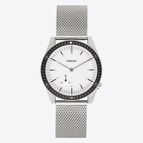 Komono Ray Legacy Mesh Silver Montre