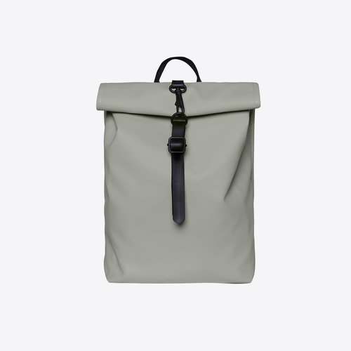 Rains Rolltop Rucksack Mini Cement Rugzak Rains Rolltop Rucksack Mini Cement Rugzak