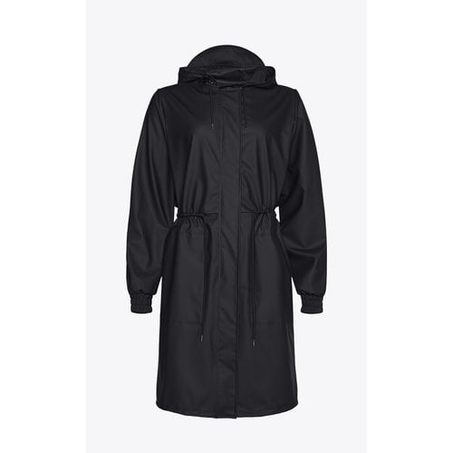 Rains String Parka Black Regenmantel