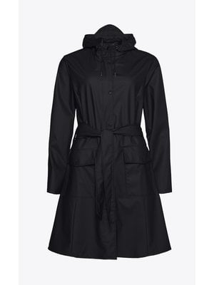 Rains Curve Jacket Black Impermeabile