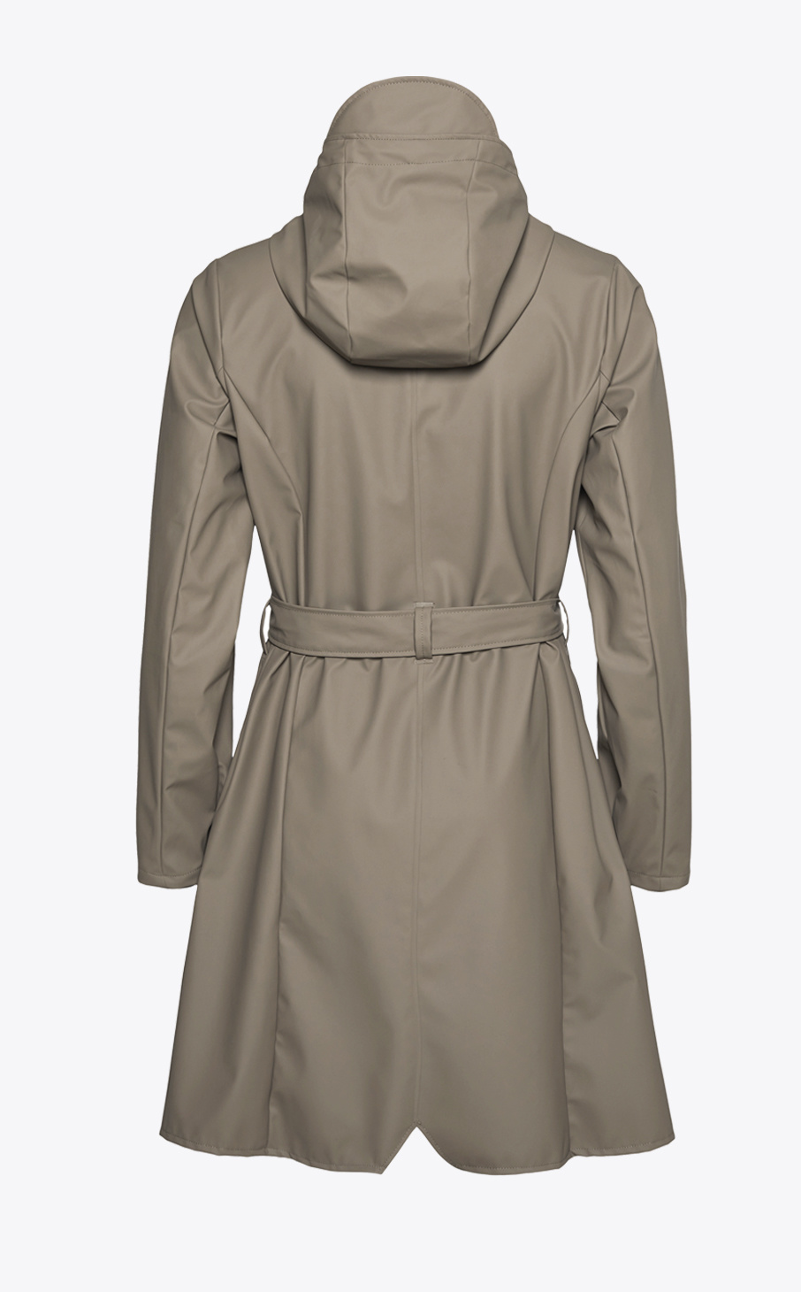 Rains Curve Jacket Taupe Raincoat - FREE 24h delivery!* - Thunderkraft