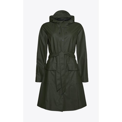 Rains Curve Jacket Green Regenmantel