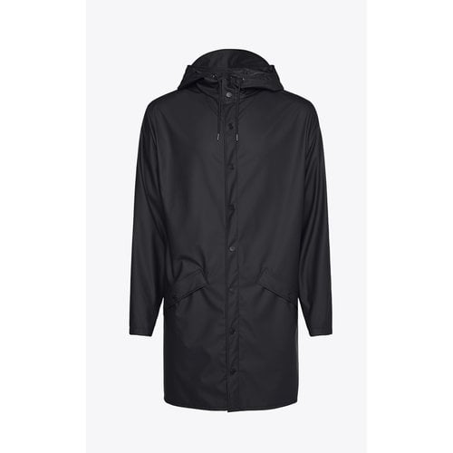 Rains Long Jacket Black Impermeabile