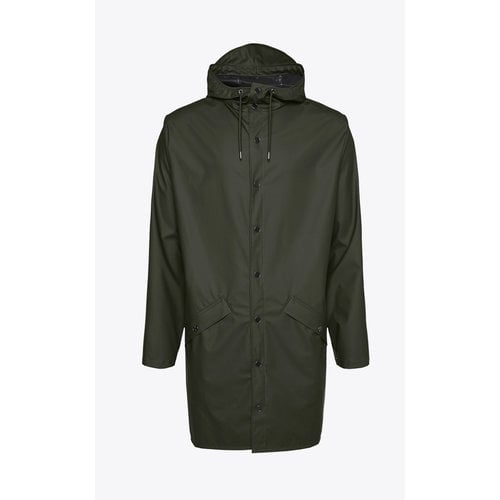 Rains Long Jacket Green Regnrock