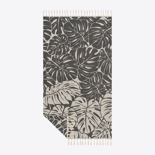 Slowtide Tarovine Black Turkish Towel Slowtide Tarovine Black Turkish Towel