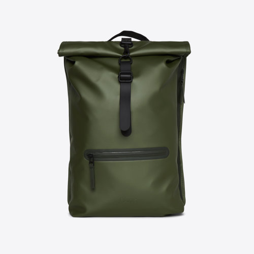 Rains Rolltop Rucksack Evergreen Rugzak Rains Rolltop Rucksack Evergreen Rugzak
