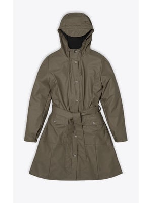 Rains Curve Jacket Wood Impermeabile