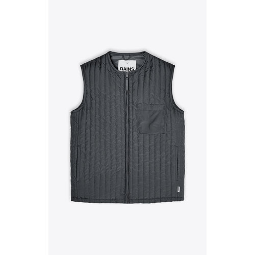 Rains Liner Vest Slate Quilted Vest