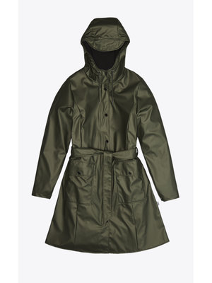 Rains Curve Jacket Evergreen Impermeabile