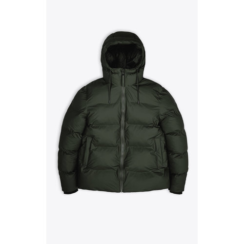 Rains Puffer Jacket Green Coat Rains Puffer Jacket Green Coat