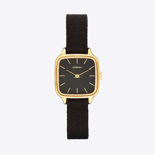 Komono Kate Heritage Black Horloge