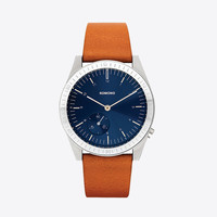 Ray Legacy Leather Silver Blue Cognac Uhr