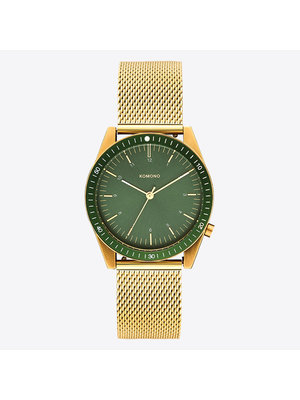 Komono Ray Legacy Mesh Gold Green Horloge