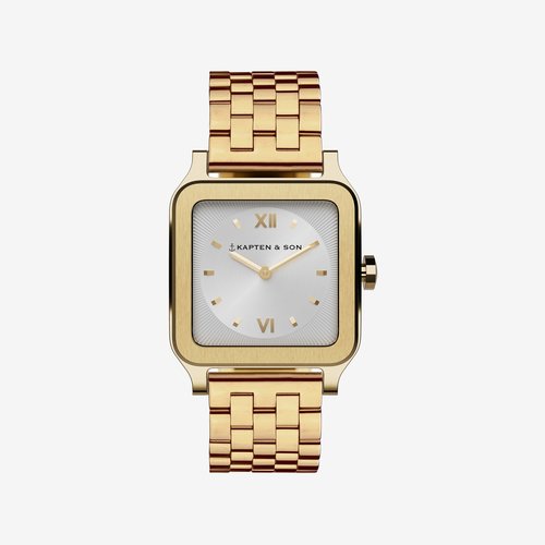 Kapten and Son Tresor Gold Steel Horloge Kapten and Son Tresor Gold Steel Horloge