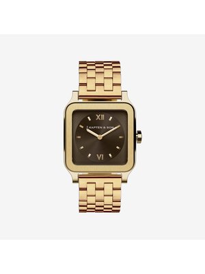 Kapten and Son Tresor Gold Brown Steel Montre