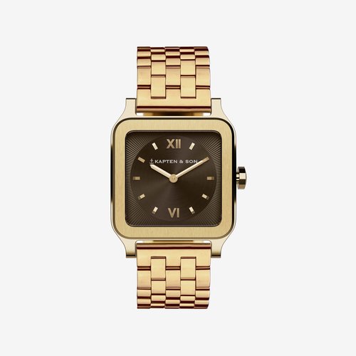 Kapten and Son Tresor Gold Brown Steel Montre