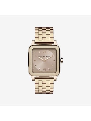 Kapten and Son Tresor Light Gold Cream Steel Montre Livraison