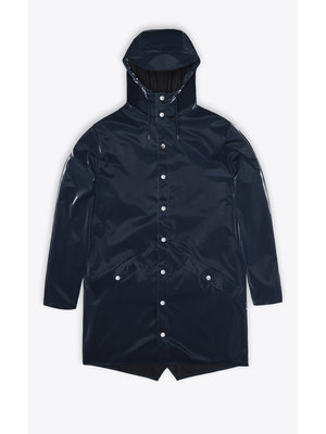 Rains Long Jacket Ink Impermeabile