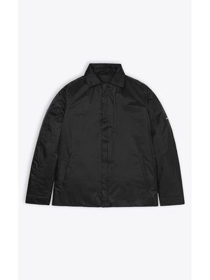 Rains Fuse Overshirt Black Coat